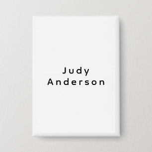 Professioneel Eenvoudig Modern Elegant Uw Naam Button