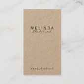 Professioneel eenvoudig modern Kraft-papier Visitekaartje (Voorkant)