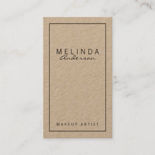 Professioneel, eenvoudig, modern Kraft-papier Visitekaartje