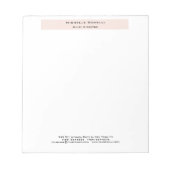 Professioneel Eenvoudig Modern Minimalistisch  Notitieblok (Voorkant)