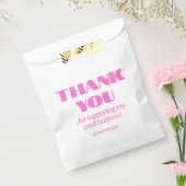 Professioneel Eenvoudig Modern Neon Roze Zwart Bedankzakje (Gezegeld)