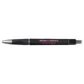 Professioneel Eenvoudig Modern Neon Roze Zwart Pen (Voorkant)
