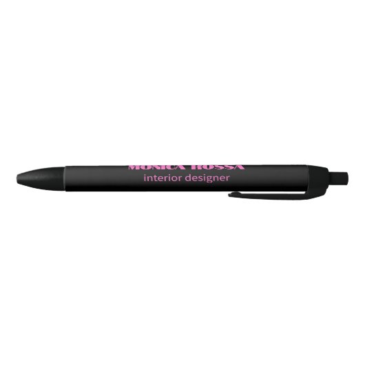 Professioneel Eenvoudig Modern Neon Roze Zwart Zwarte Inkt Pen (Bodem)