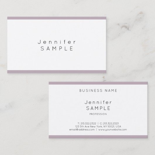 Professioneel, eenvoudig, modern, stijlvol design visitekaartje (Voorkant / Achterkant)