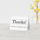 Professioneel, eenvoudig & neutraal "Bedankt!" + N Kaart (Gele Bloem)