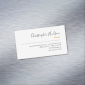 Professioneel Eenvoudig Onroerend goed Magnetisch Visitekaartje (Voorbeeld)