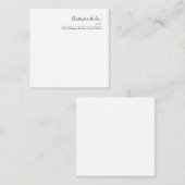 Professioneel Eenvoudig Onroerend goed Notitiekaartje (Voorkant / Achterkant)