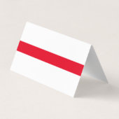 Professioneel Eenvoudig Onroerend goed Rood Wit Visitekaartje (Achterkant)