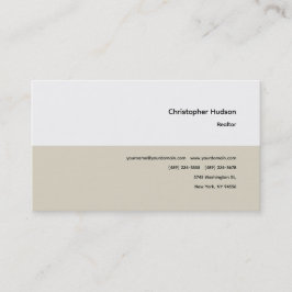 Professioneel Eenvoudig Onroerend goed Visitekaartje