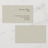 Professioneel Eenvoudig Onroerend goed Visitekaartje (Voorkant / Achterkant)