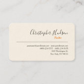 Professioneel Eenvoudig Onroerend goed Visitekaartje (Voorkant)