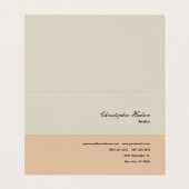 Professioneel Eenvoudig Onroerend goed Visitekaartje (Buitenkant ongevouwen)