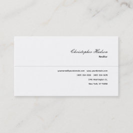 Professioneel Eenvoudig Onroerend goed Visitekaartje