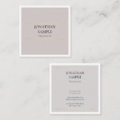 Professioneel eenvoudig ontwerp, creatief design,  vierkante visitekaartje (Voorkant / Achterkant)