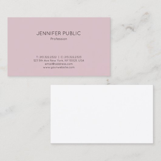 Professioneel, eenvoudig ontwerp, modern, elegant  visitekaartje (Voorkant / Achterkant)