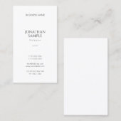 Professioneel, eenvoudig ontwerp, modern, verticaa visitekaartje (Voorkant / Achterkant)