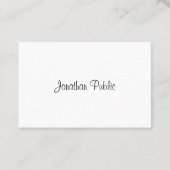 Professioneel Eenvoudig Sjabloon Kalligrafie Scrip Visitekaartje (Voorkant)