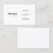 Professioneel Eenvoudig Sjabloon Modern Elegant Visitekaartje (Voorkant / Achterkant)