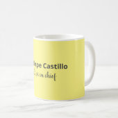 Professioneel, eenvoudig stijlvol Jouw naam Koffiemok (Voorkant rechts)