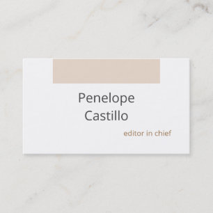 Professioneel, eenvoudig stijlvol minimalistisch visitekaartje