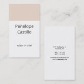 Professioneel, eenvoudig stijlvol minimalistisch visitekaartje (Voorkant / Achterkant)