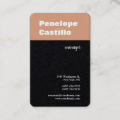 Professioneel, eenvoudig stijlvol visitekaartje (Voorkant)