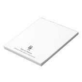 Professioneel eenvoudig uw Logo-bedrijf Notitieblok (Linkerzijde)