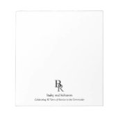 Professioneel eenvoudig uw Logo-bedrijf Notitieblok (Voorkant)