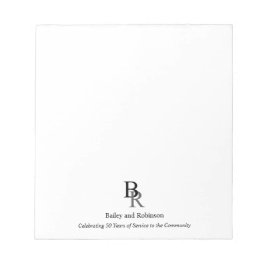 Professioneel eenvoudig uw Logo-bedrijf Notitieblok