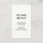 Professioneel Eenvoudig Visitekaartje (Achterkant)