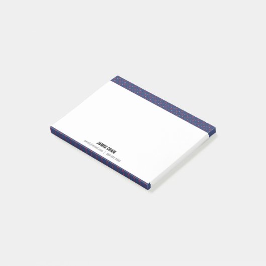 Professioneel eenvoudig voor hem: Schone Masculine Post-it® Notes (Schuin)