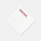 Professioneel, eenvoudig wit, modern servet (Hoek)