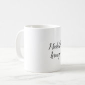 Professioneel, eenvoudig zwart-wit koffiemok (Voorkant links)