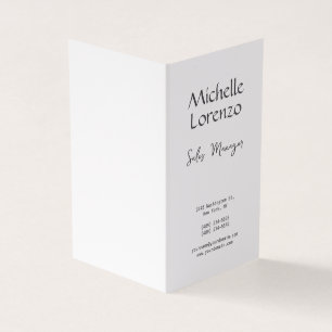 Professioneel, eenvoudig zwart-wit visitekaartje