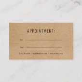 Professioneel Eenvoudige Afspraakherinneringskaart Afsprakenkaartje (Voorkant)