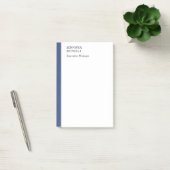 Professioneel effen minimalistisch modern blauw wi post-it® notes (Kantoor)