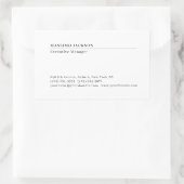 Professioneel effen minimalistisch modern mat papi rechthoekige sticker (Tas)
