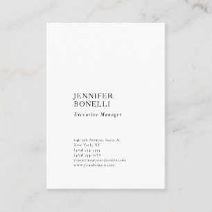 Professioneel effen minimalistisch modern trendy visitekaartje