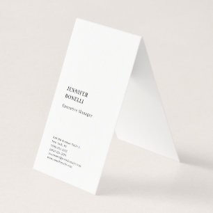 Professioneel effen minimalistisch modern trendy visitekaartje