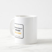Professioneel Eigendom Van Een Kat Fun Mug Koffiemok (Voorkant links)