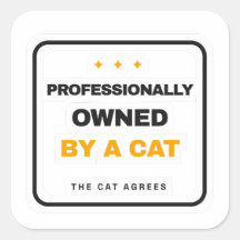 Professioneel Eigendom Van Een Kat Funny Sticker