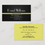 Professioneel elanceerschrijver - zwart visitekaartje (Voorkant / Achterkant)