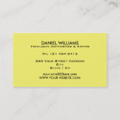 Professioneel elanceerschrijver - zwart visitekaartje (Achterkant)