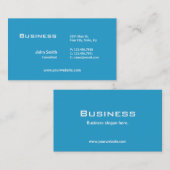 Professioneel, elegant blauw computerreparatie visitekaartje (Voorkant / Achterkant)