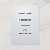 Professioneel elegant blauw vierkant Moderne gradi Visitekaartje (Achterkant)