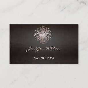 Professioneel elegant chic dandelion visitekaartje