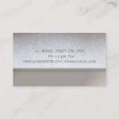 Professioneel Elegant Chic Glitterend Visitekaartje (Achterkant)