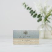Professioneel elegant chic glittery dandelion visitekaartje (Staand voorkant)
