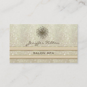 Professioneel elegant chic glittery dandelion visitekaartje