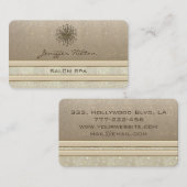 Professioneel elegant chic glittery dandelion visitekaartje (Voorkant / Achterkant)